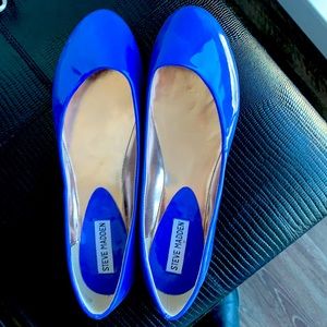 Steve Madden Blue Flats! Never Worn!